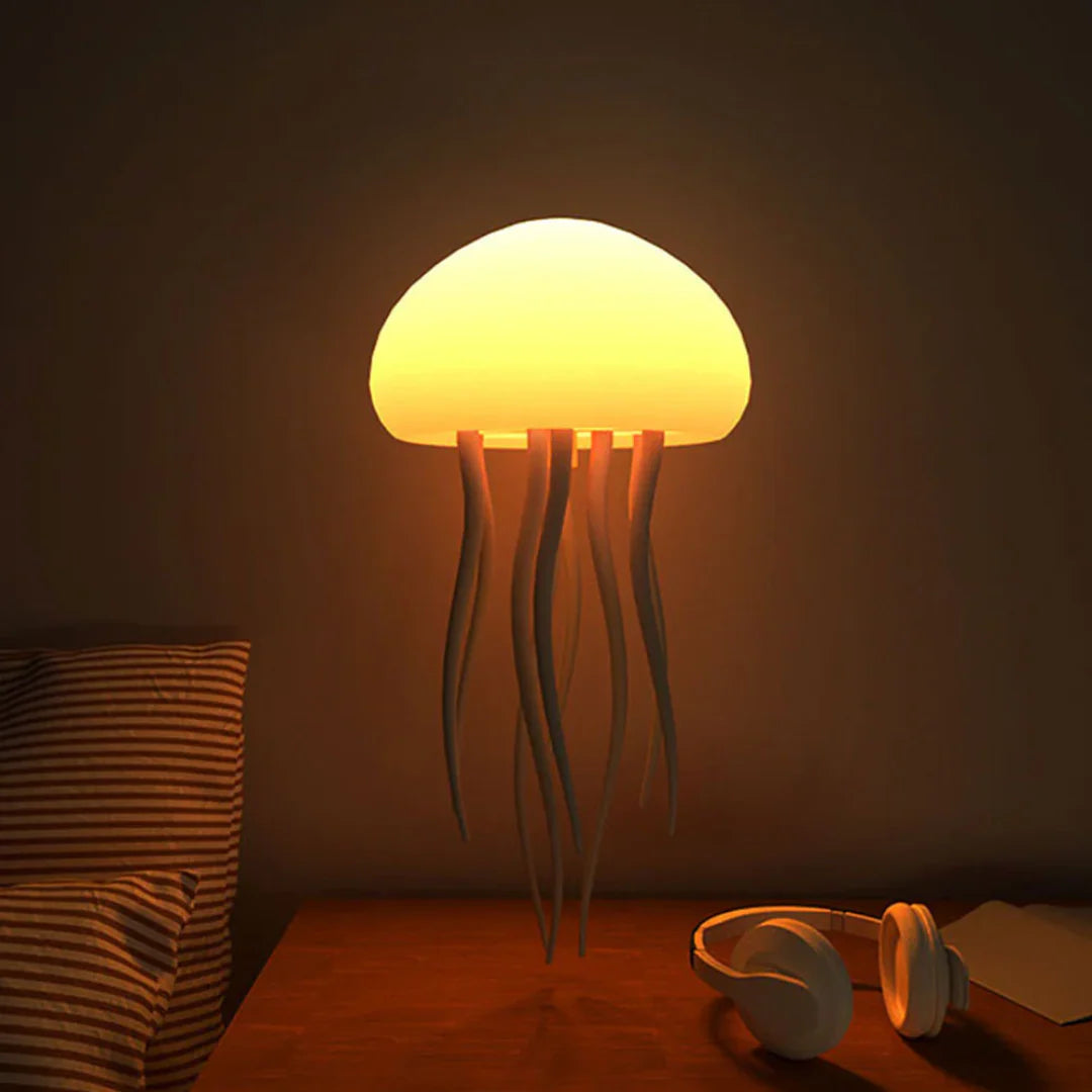 The Original Jellyfish Lamp – RGB Mood Light with Lifelike Dancing Tentacles | Hanging or Tabletop Ocean Night Light for Bedroom, Desk & Home Decor