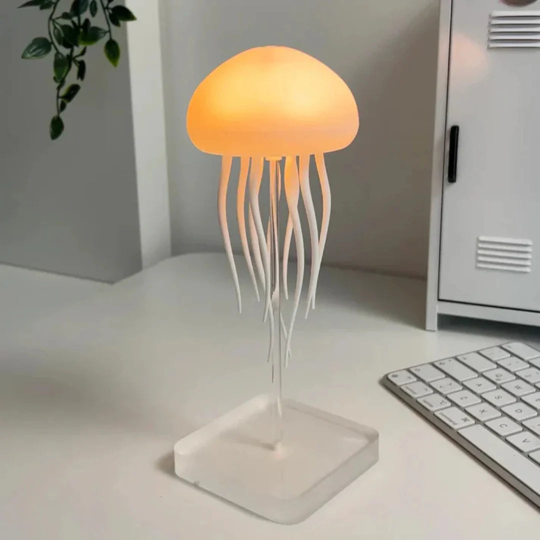 The Original Jellyfish Lamp – RGB Mood Light with Lifelike Dancing Tentacles | Hanging or Tabletop Ocean Night Light for Bedroom, Desk & Home Decor