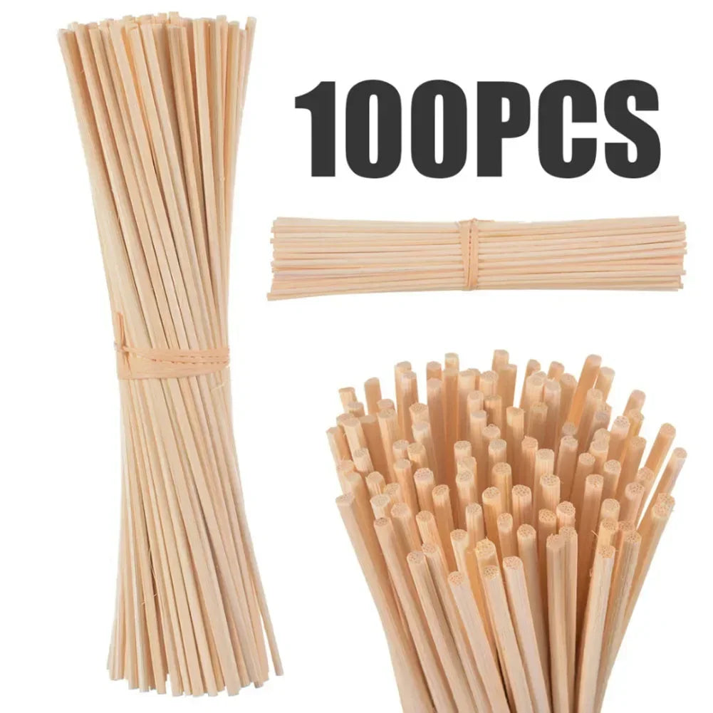 30/40/50/100Pc Rattan Reed Sticks Fragrance Reed Diffuser Aroma Oil Diffuser Rattan Sticks for Home Bathrooms Fragrance Diffuser