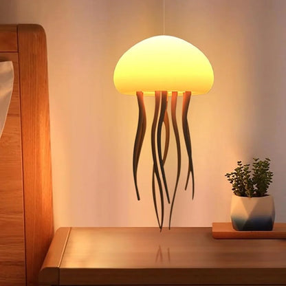The Original Jellyfish Lamp – RGB Mood Light with Lifelike Dancing Tentacles | Hanging or Tabletop Ocean Night Light for Bedroom, Desk & Home Decor
