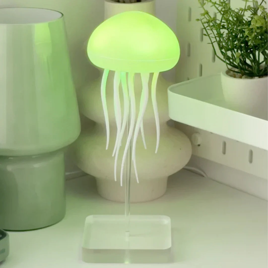 The Original Jellyfish Lamp – RGB Mood Light with Lifelike Dancing Tentacles | Hanging or Tabletop Ocean Night Light for Bedroom, Desk & Home Decor