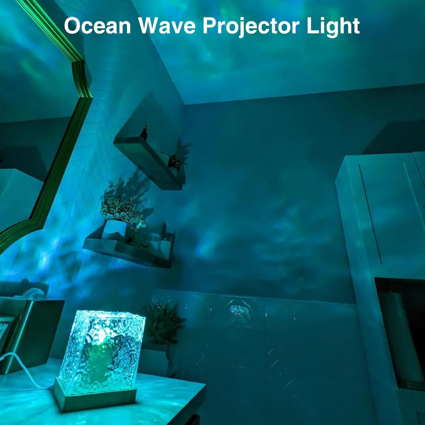 Ocean Wave Projector - Multi-Color Ambient Light - with Remote Control