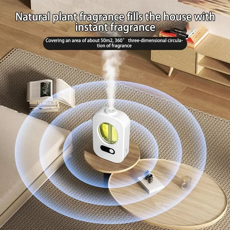 Humidifier USB Aromatherapy Desktop Diffuser Atomizer Instrument Desktop Humidifier Coverage Appliance with Timing Function