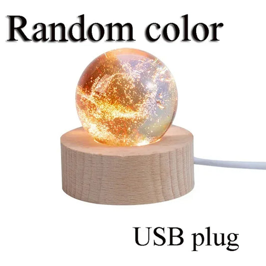Glowing crystal galaxy ball – luminous color-changing night light and cosmic room décor